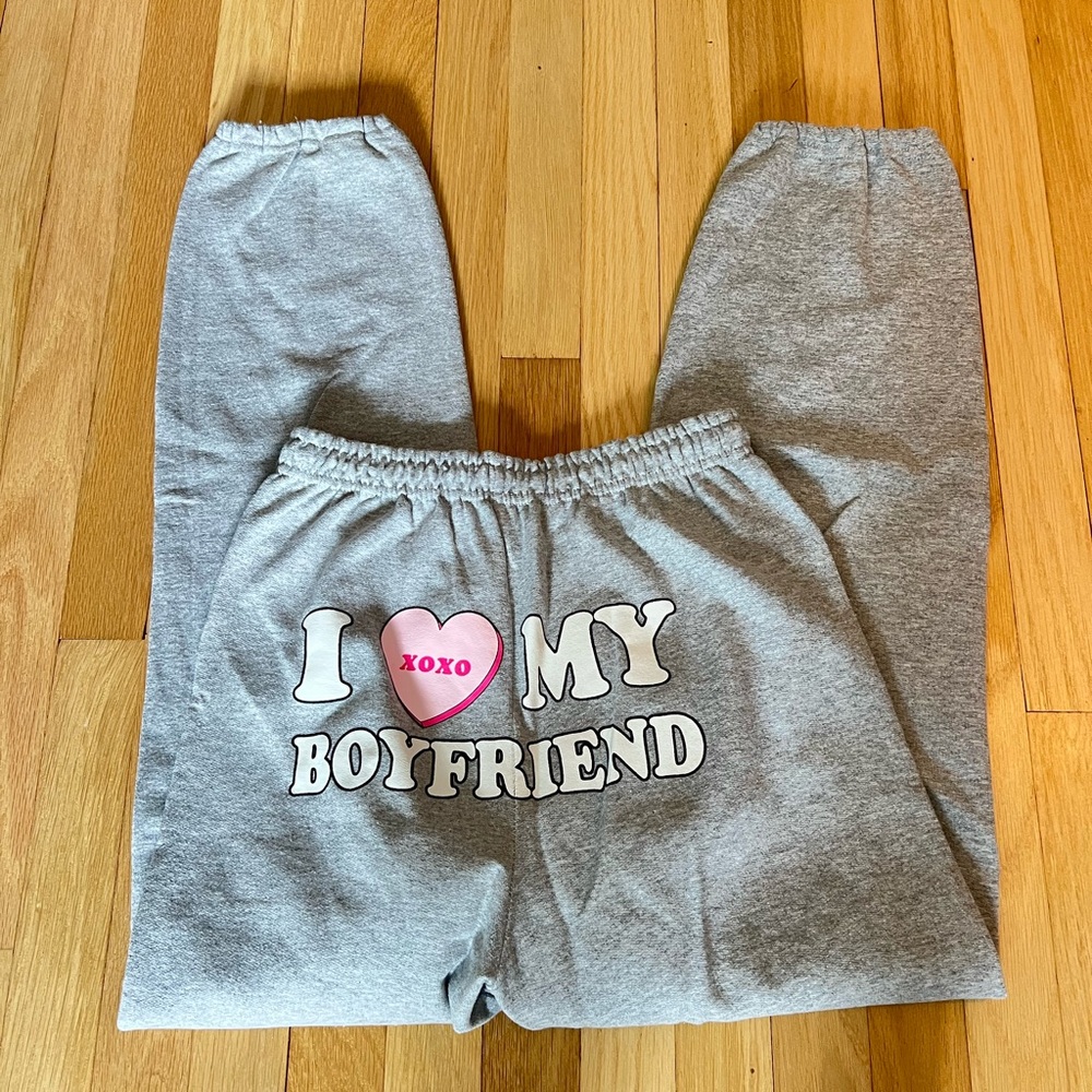 I ❤️ my boyfriend sweatpants